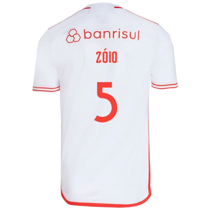 Danxen Men Zóio #5 White Red Away Jersey 2025/26 T-Shirt