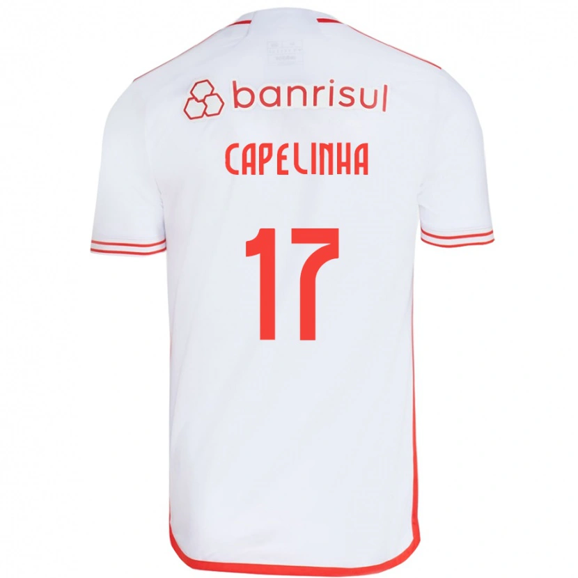 Danxen Men Capelinha #17 White Red Away Jersey 2025/26 T-Shirt