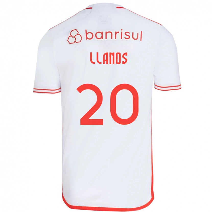 Danxen Men Pati Llanos #20 White Red Away Jersey 2025/26 T-Shirt