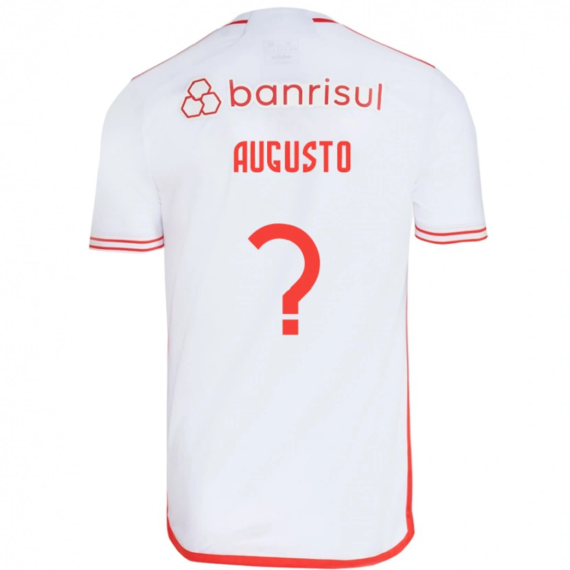 Danxen Men Vinicius Augusto #0 White Red Away Jersey 2025/26 T-Shirt