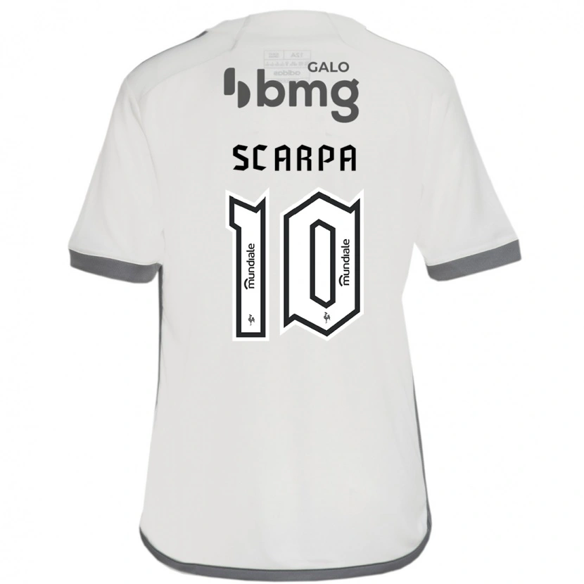 Danxen Men Gustavo Scarpa #10 Off White Away Jersey 2025/26 T-Shirt