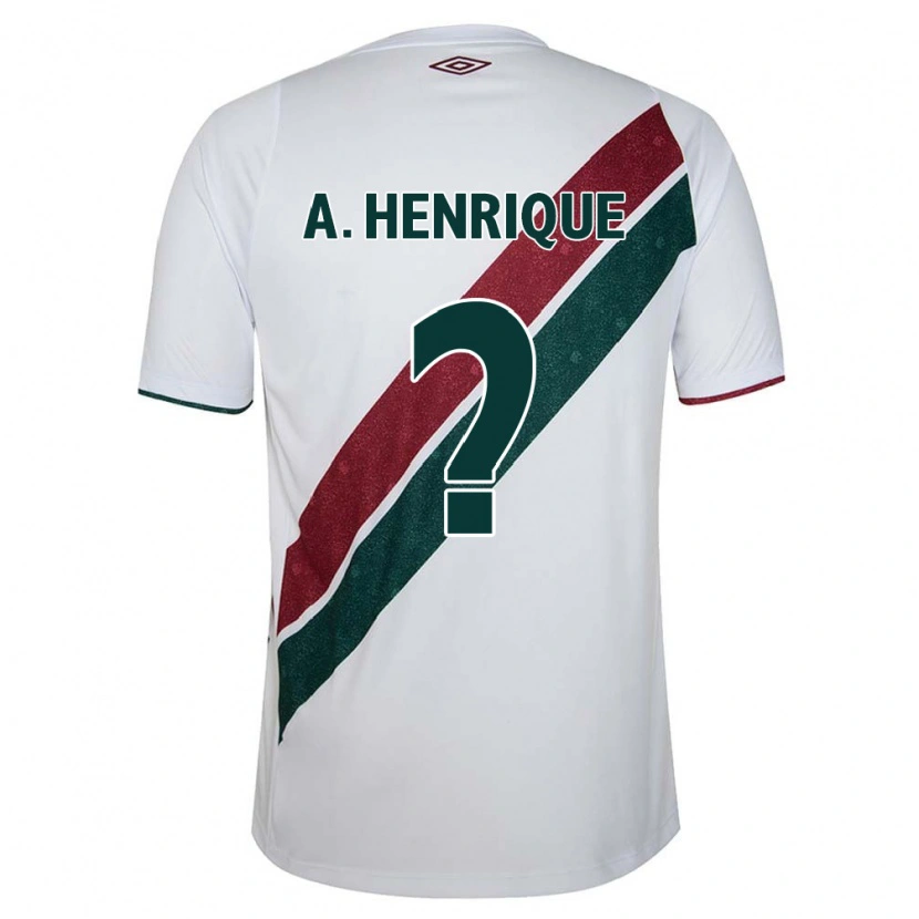 Danxen Men Arthur Henrique #0 White Green Maroon Away Jersey 2025/26 T-Shirt