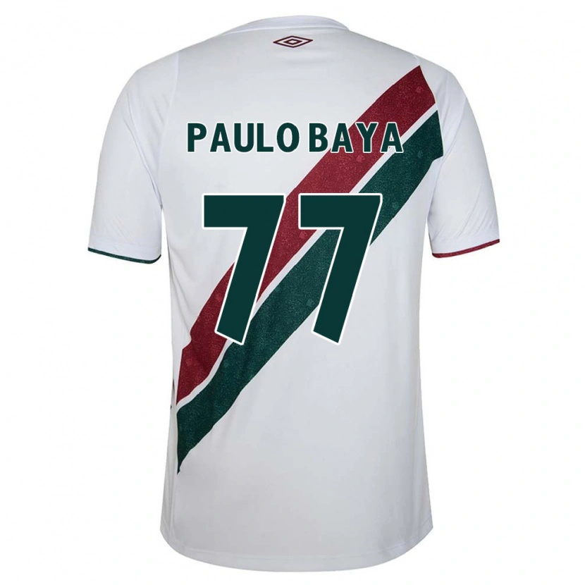 Danxen Men Paulo Baya #77 White Green Maroon Away Jersey 2025/26 T-Shirt