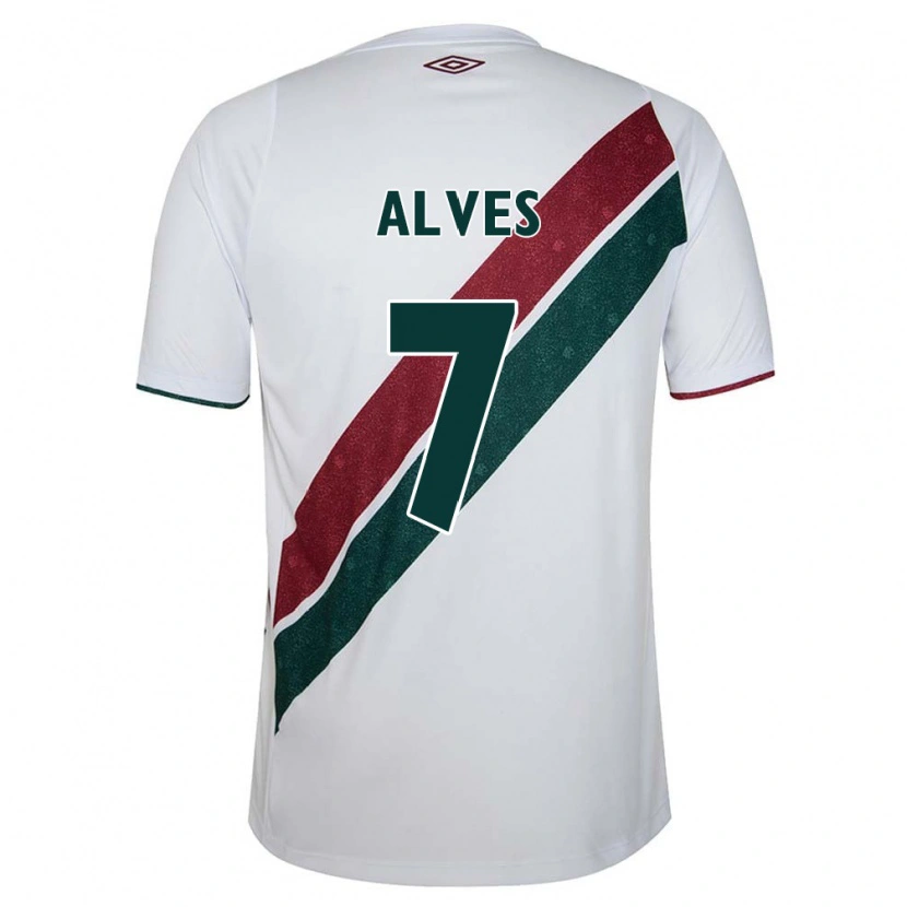 Danxen Men Geovana Alves #7 White Green Maroon Away Jersey 2025/26 T-Shirt