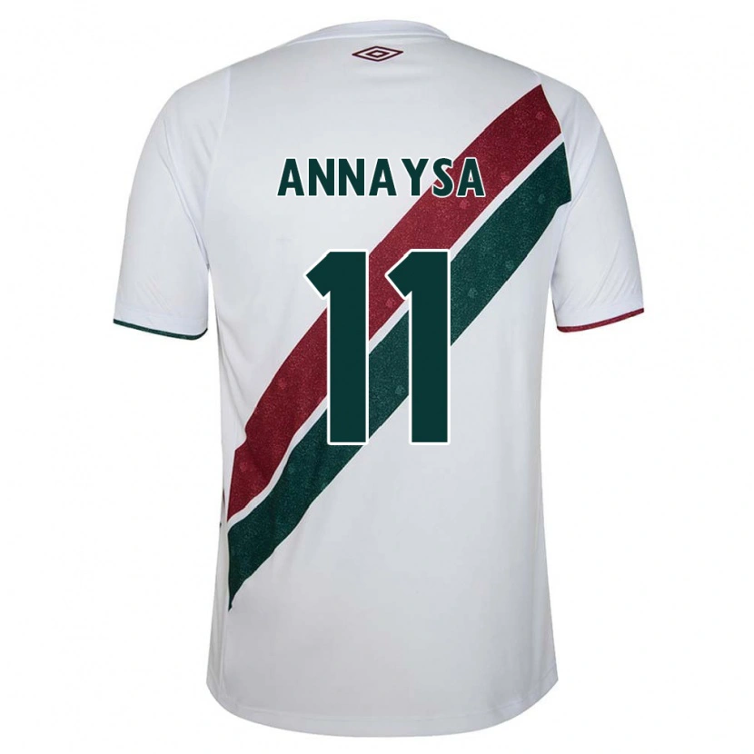 Danxen Men Annaysa #11 White Green Maroon Away Jersey 2025/26 T-Shirt