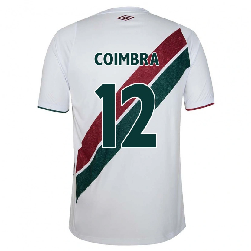 Danxen Men Amanda Coimbra #12 White Green Maroon Away Jersey 2025/26 T-Shirt