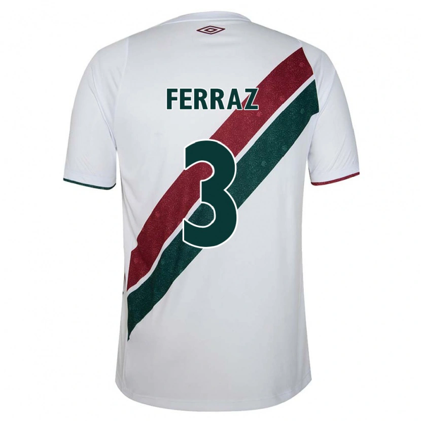 Danxen Men Matheus Ferraz #3 White Green Maroon Away Jersey 2025/26 T-Shirt