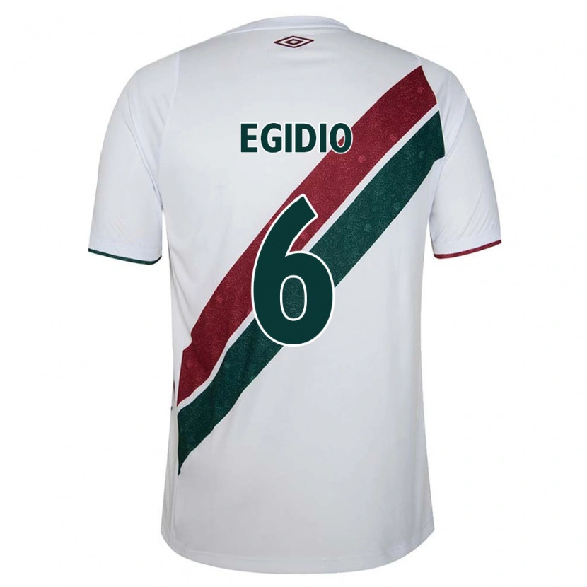 Danxen Men Egidio #6 White Green Maroon Away Jersey 2025/26 T-Shirt