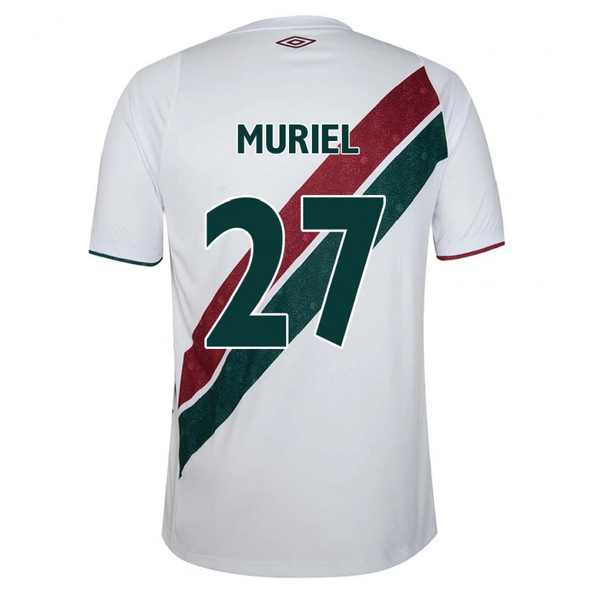 Danxen Men Muriel #27 White Green Maroon Away Jersey 2025/26 T-Shirt