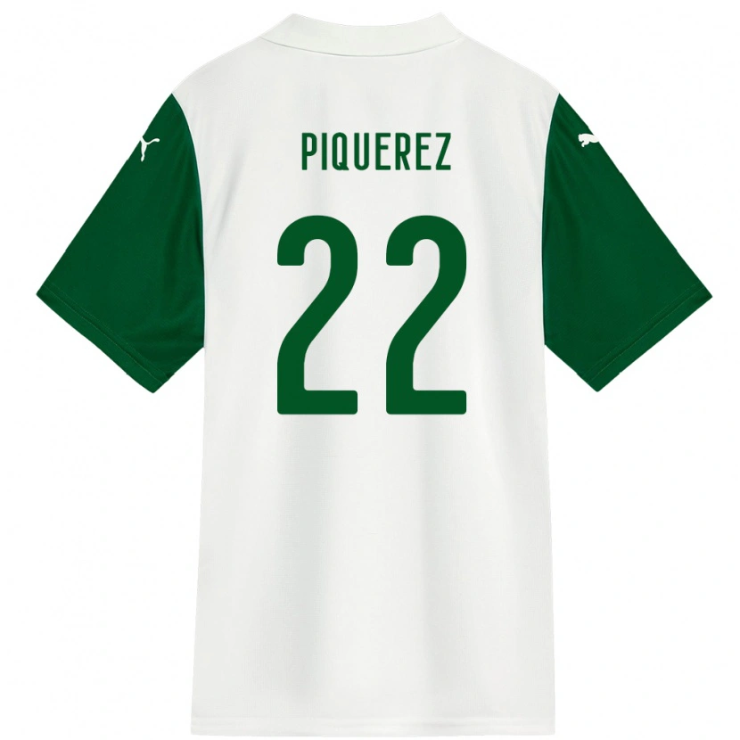 Danxen Men Joaquín Piquerez #22 White Green Away Jersey 2025/26 T-Shirt