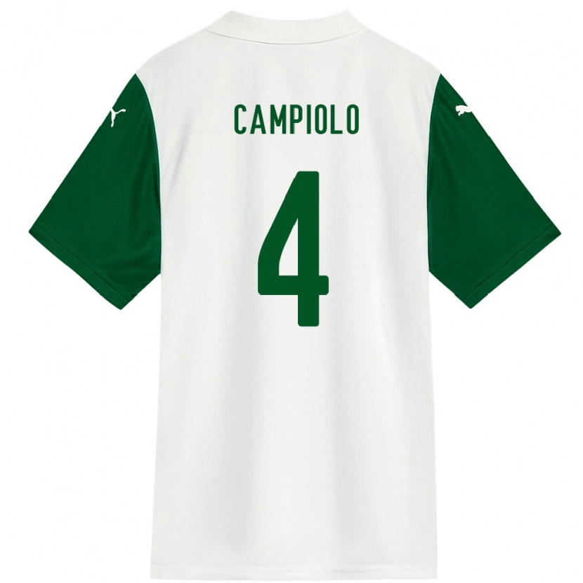 Danxen Men Giovanna Campiolo #4 White Green Away Jersey 2025/26 T-Shirt