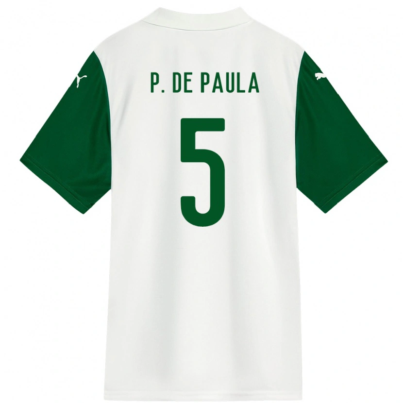 Danxen Men Patrick De Paula #5 White Green Away Jersey 2025/26 T-Shirt