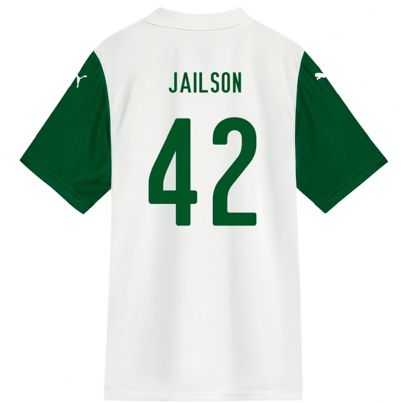 Danxen Men Jailson #42 White Green Away Jersey 2025/26 T-Shirt