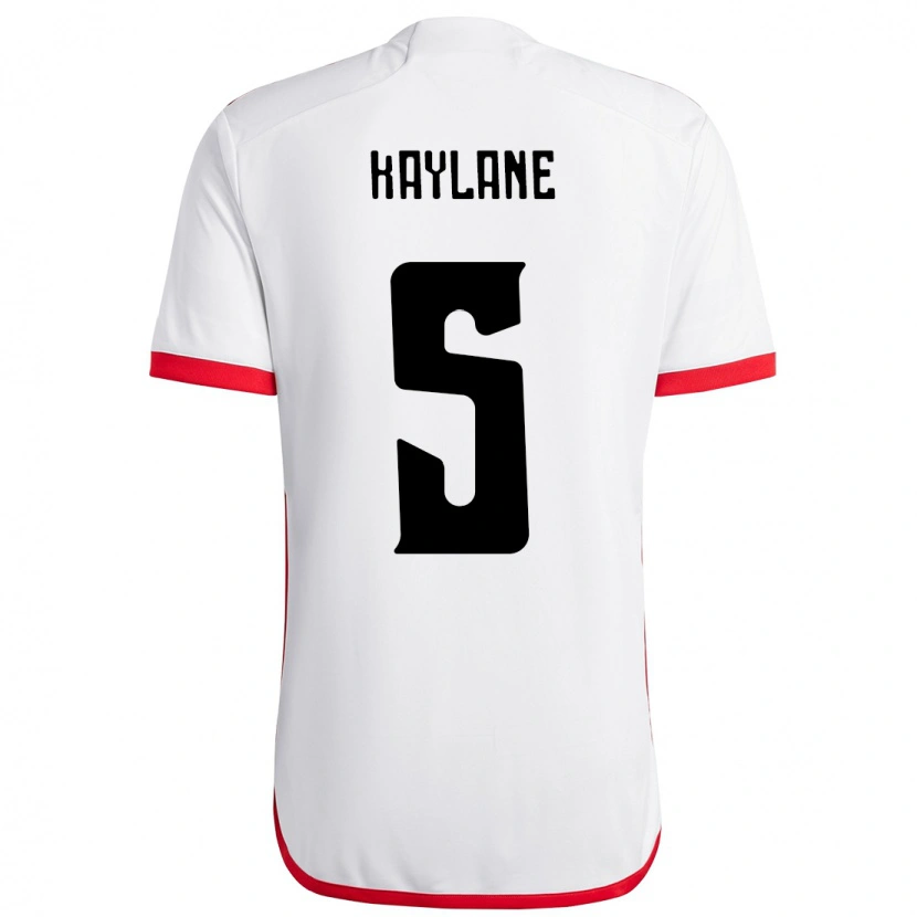 Danxen Men Kaylane #5 White Red Away Jersey 2025/26 T-Shirt