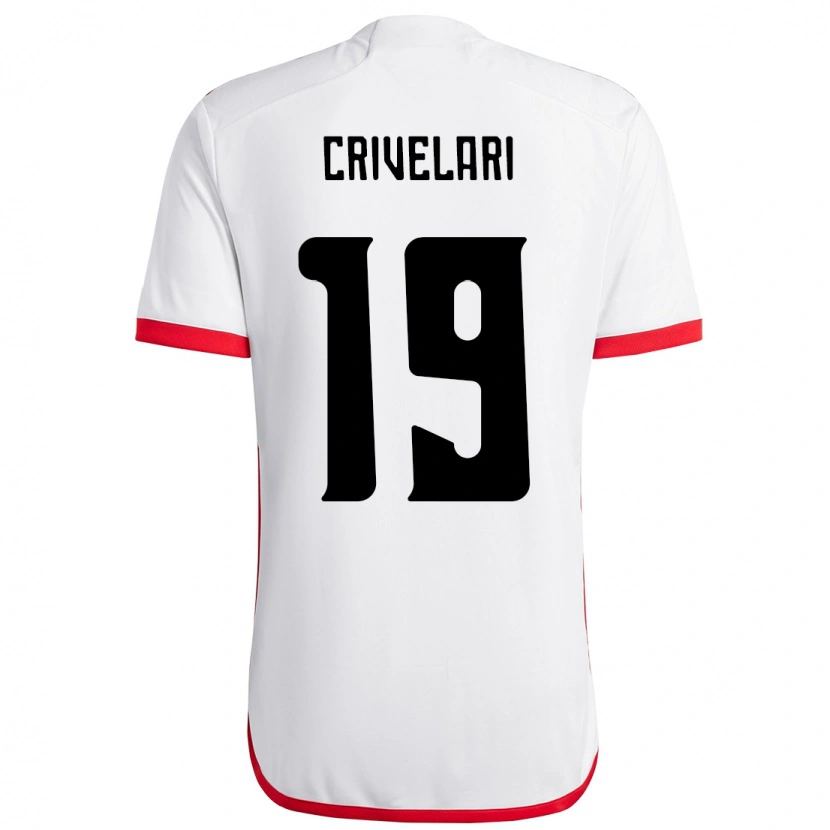 Danxen Men Crivelari #19 White Red Away Jersey 2025/26 T-Shirt