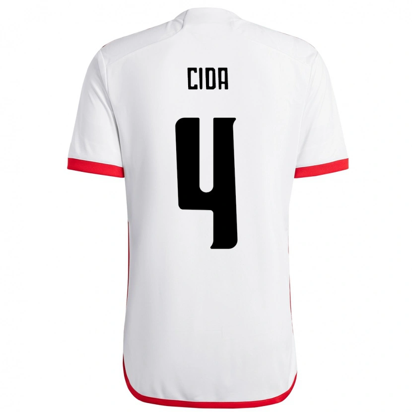 Danxen Men Cida #4 White Red Away Jersey 2025/26 T-Shirt