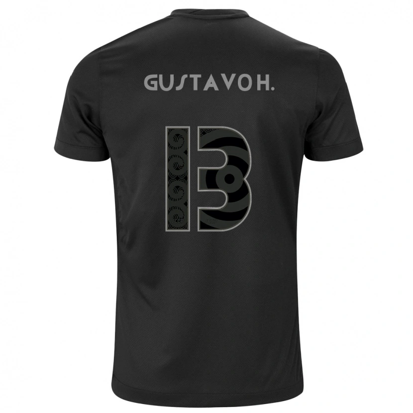 Danxen Men Gustavo Henrique #13 Black White Away Jersey 2025/26 T-Shirt