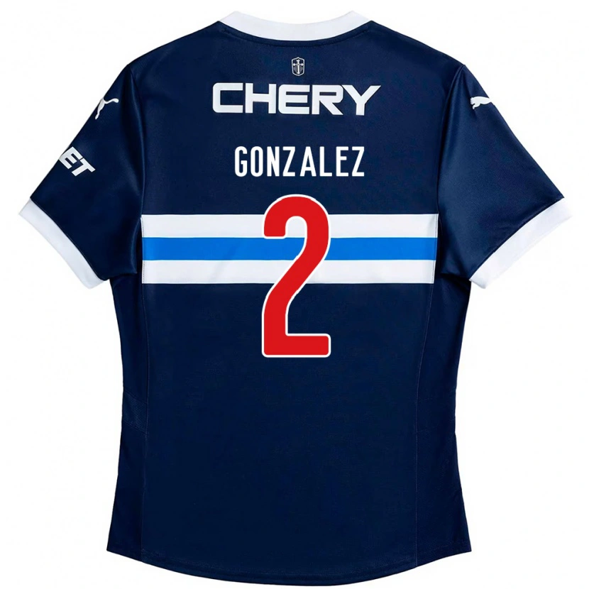 Danxen Men Daniel González #2 Royal Blue White Away Jersey 2025/26 T-Shirt