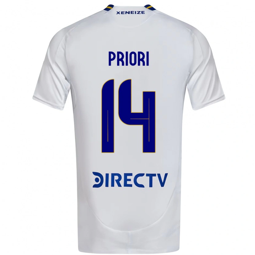 Danxen Men Brisa Priori #14 White Blue Away Jersey 2025/26 T-Shirt