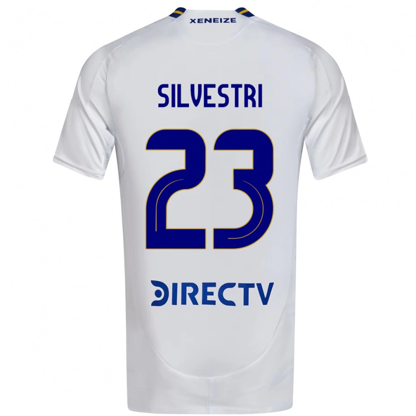 Danxen Men Delfina Silvestri #23 White Blue Away Jersey 2025/26 T-Shirt