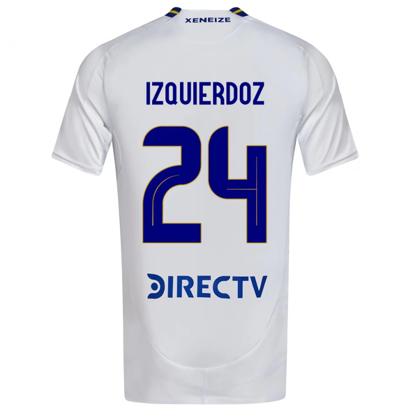 Danxen Men Carlos Izquierdoz #24 White Blue Away Jersey 2025/26 T-Shirt