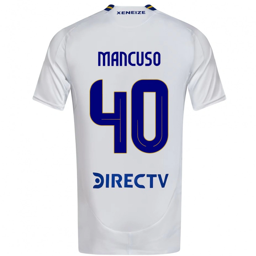 Danxen Men Eros Mancuso #40 White Blue Away Jersey 2025/26 T-Shirt