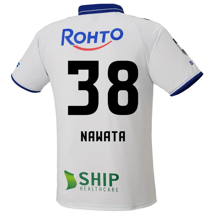 Danxen Men Gaku Nawata #38 White Blue Black Away Jersey 2025/26 T-Shirt