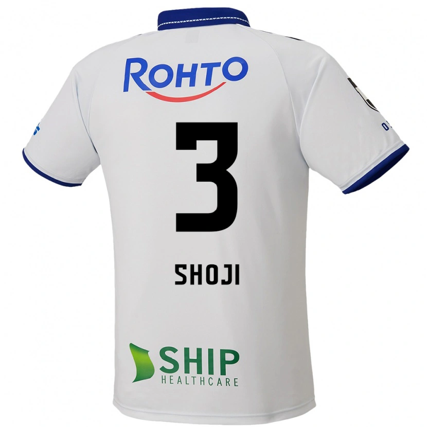 Danxen Men Gen Shoji #3 White Blue Black Away Jersey 2025/26 T-Shirt