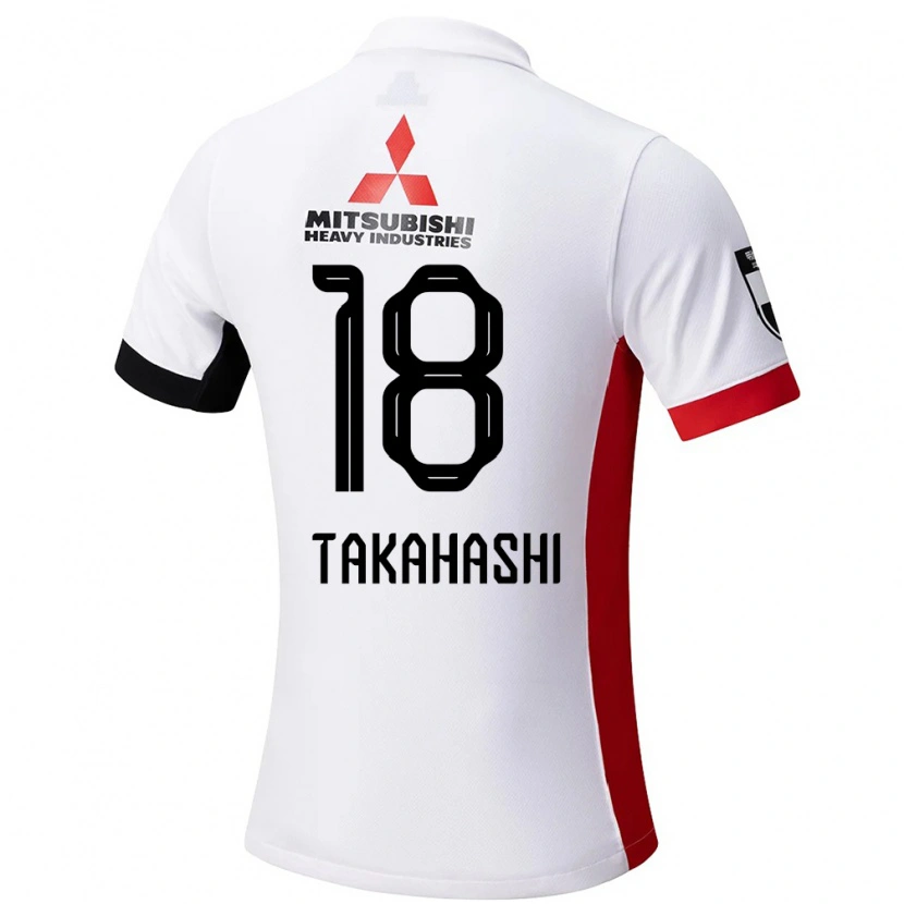 Danxen Men Toshiki Takahashi #18 White Black Away Jersey 2025/26 T-Shirt