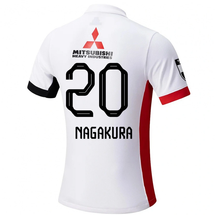 Danxen Men Motoki Nagakura #20 White Black Away Jersey 2025/26 T-Shirt