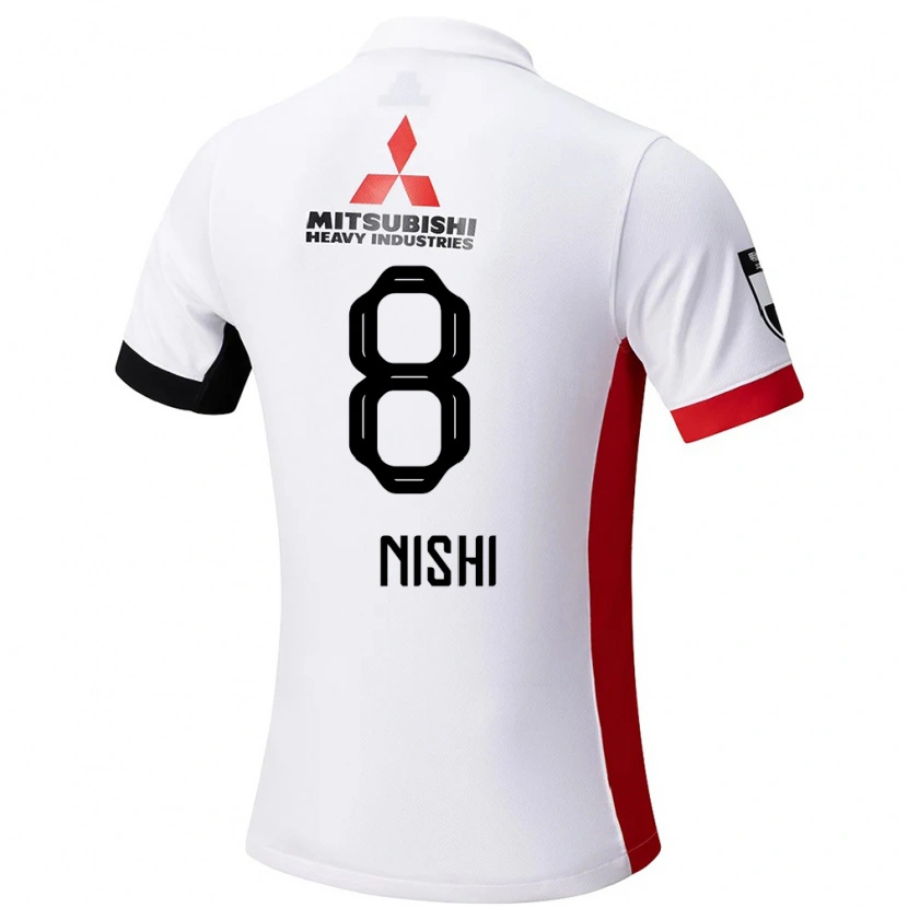 Danxen Men Daigo Nishi #8 White Black Away Jersey 2025/26 T-Shirt