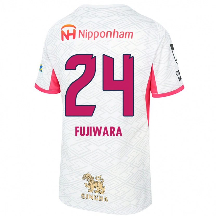 Danxen Men Nodoka Fujiwara #24 White Sakura Pink Away Jersey 2025/26 T-Shirt