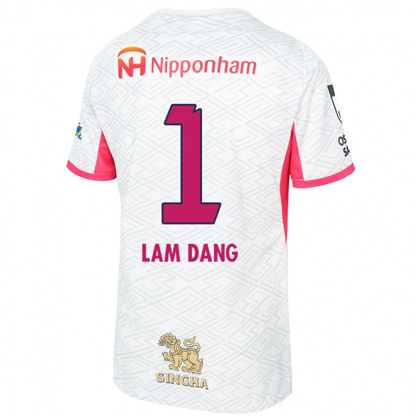 Danxen Men Van Lam Dang #1 White Sakura Pink Away Jersey 2025/26 T-Shirt