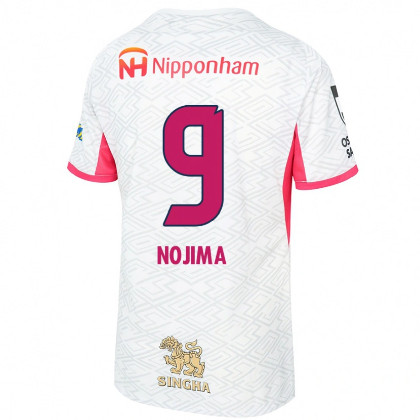 Danxen Men Sakura Nojima #9 White Sakura Pink Away Jersey 2025/26 T-Shirt