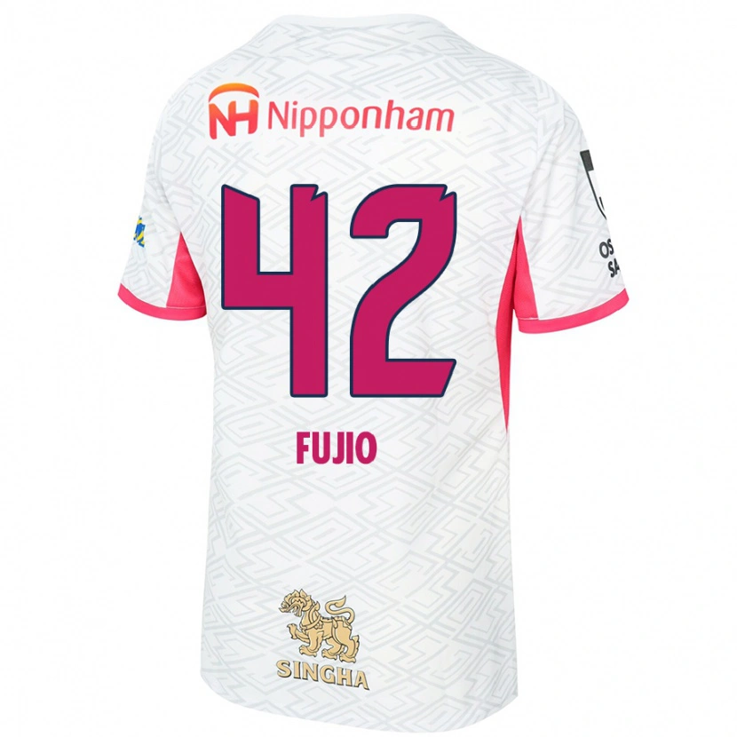 Danxen Men Shota Fujio #42 White Sakura Pink Away Jersey 2025/26 T-Shirt