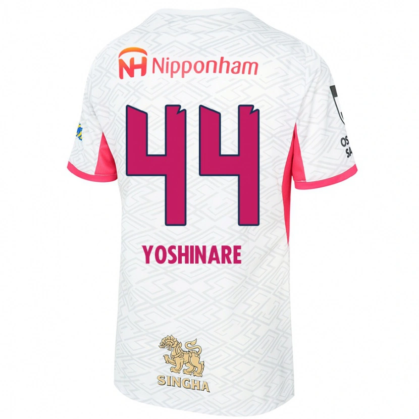 Danxen Men Takaya Yoshinare #44 White Sakura Pink Away Jersey 2025/26 T-Shirt