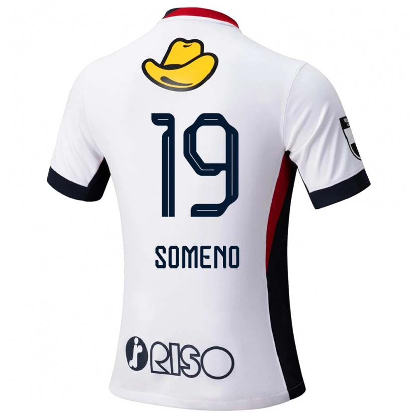 Danxen Men Itsuki Someno #19 White Black Away Jersey 2025/26 T-Shirt