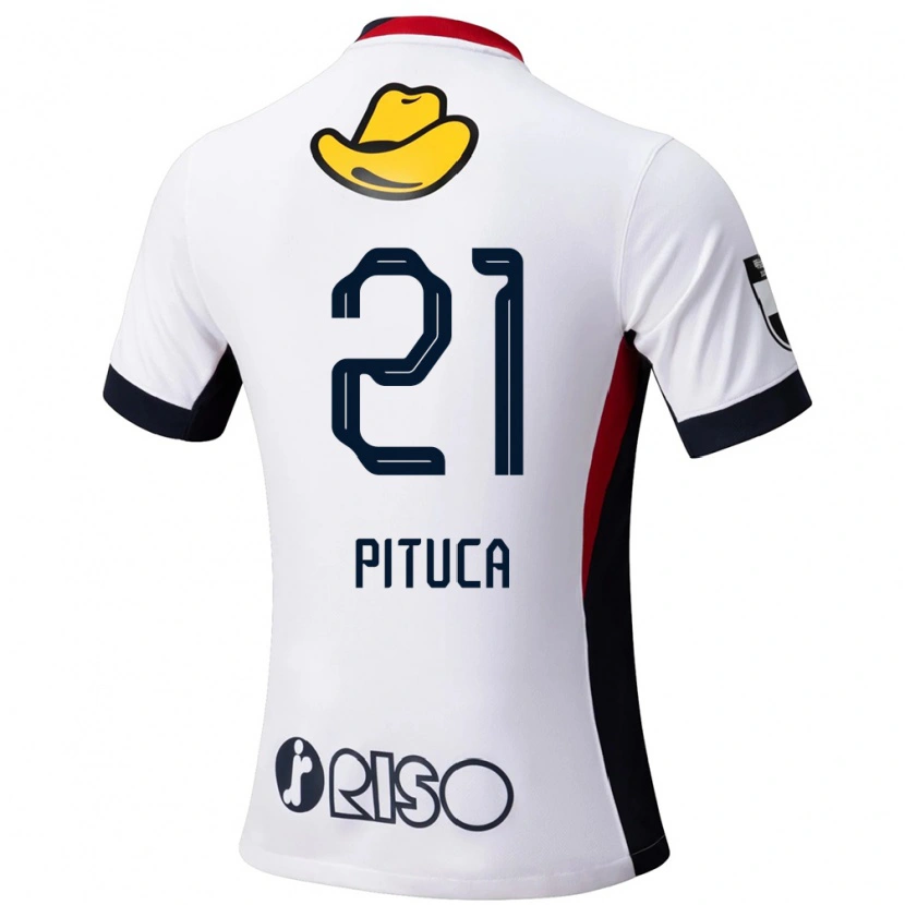 Danxen Men Diego Pituca #21 White Black Away Jersey 2025/26 T-Shirt