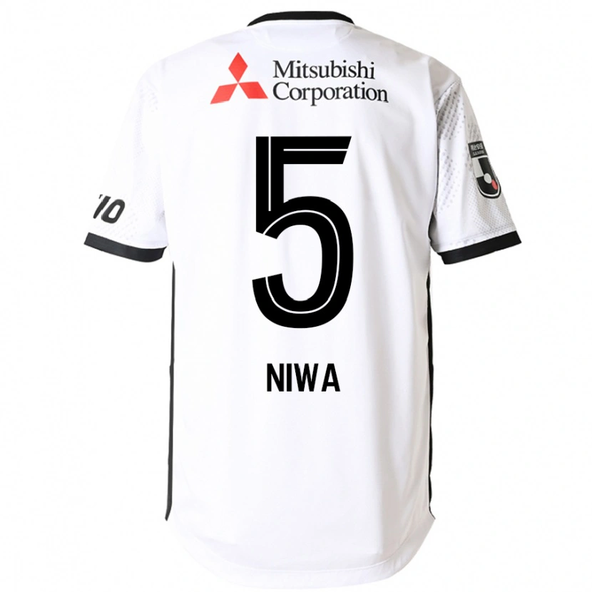 Danxen Men Daiki Niwa #5 White Black Away Jersey 2025/26 T-Shirt