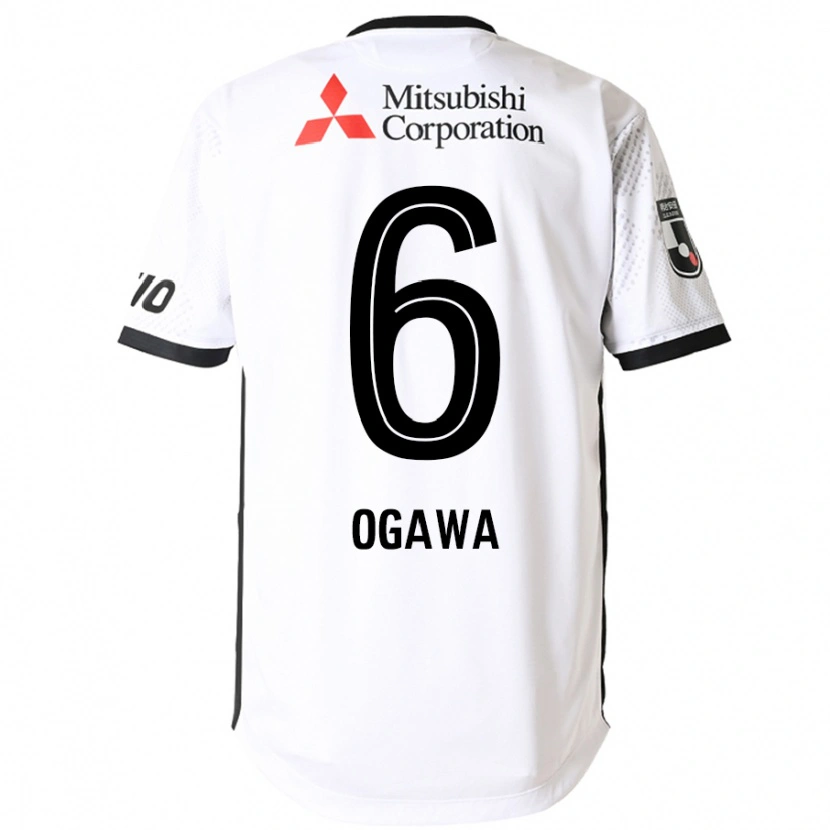 Danxen Men Ryoya Ogawa #6 White Black Away Jersey 2025/26 T-Shirt