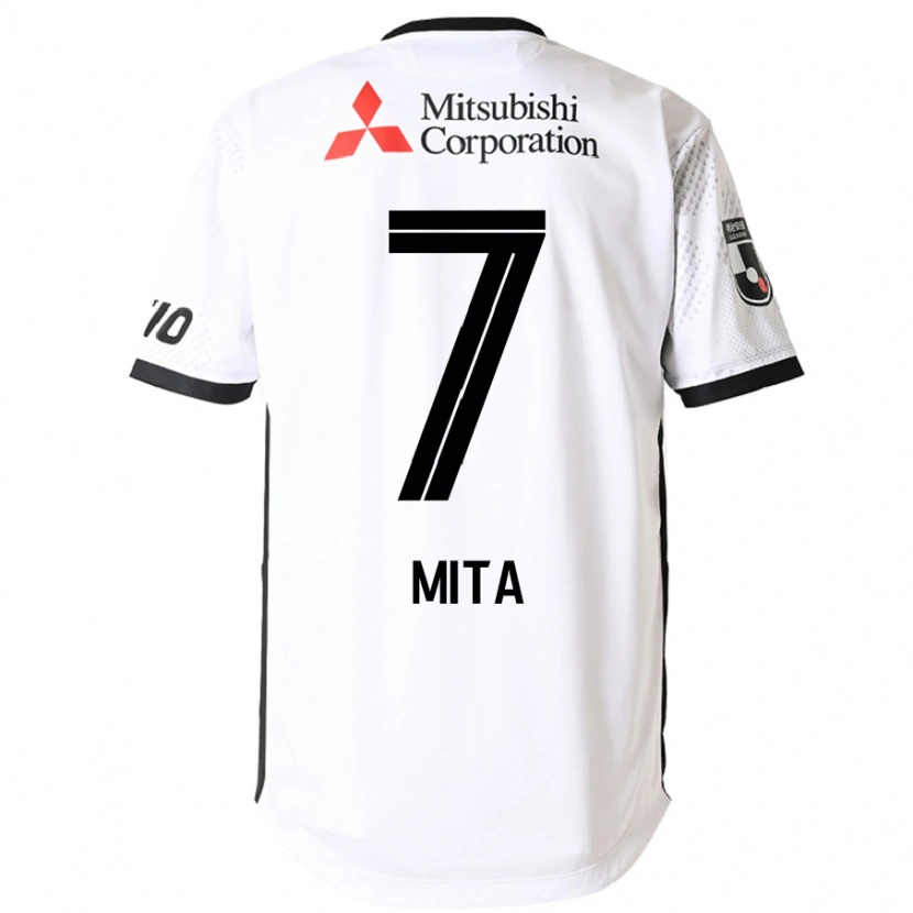 Danxen Men Hirotaka Mita #7 White Black Away Jersey 2025/26 T-Shirt