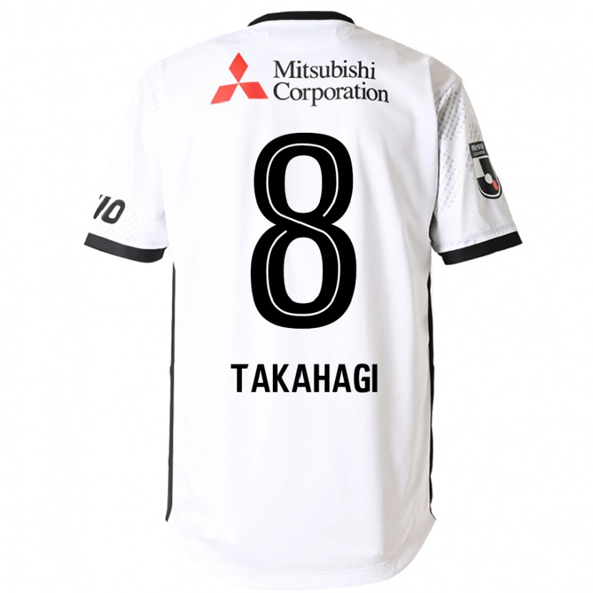 Danxen Men Yojiro Takahagi #8 White Black Away Jersey 2025/26 T-Shirt