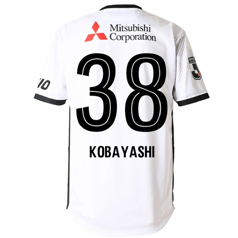 Danxen Men Riku Kobayashi #38 White Black Away Jersey 2025/26 T-Shirt