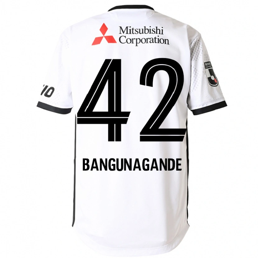 Danxen Men Kashifu Bangunagande #42 White Black Away Jersey 2025/26 T-Shirt