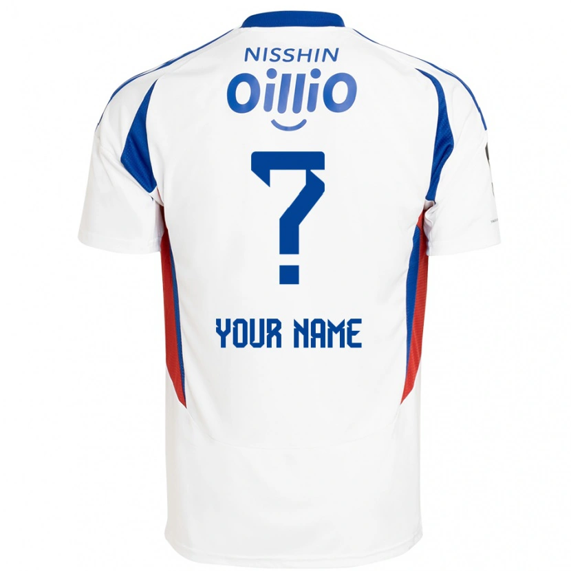 Danxen Men Your Name #0 White Royal Blue Away Jersey 2025/26 T-Shirt