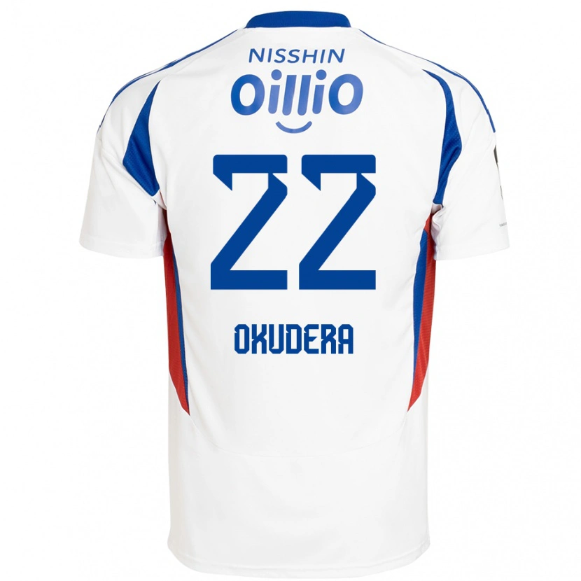 Danxen Men Minato Okudera #22 White Royal Blue Away Jersey 2025/26 T-Shirt