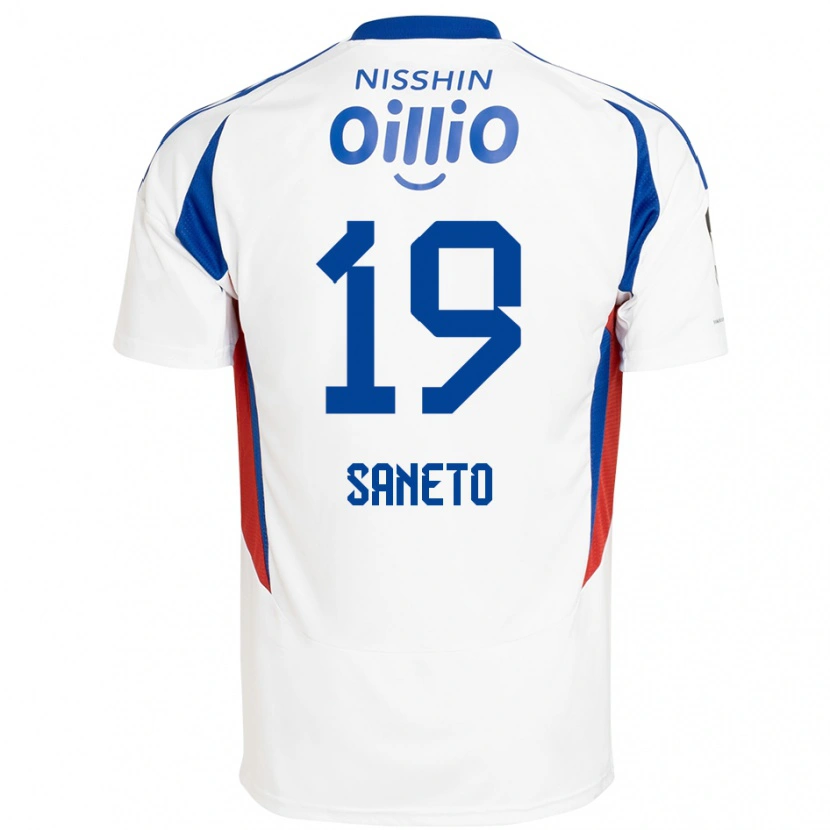 Danxen Men Yuki Saneto #19 White Royal Blue Away Jersey 2025/26 T-Shirt