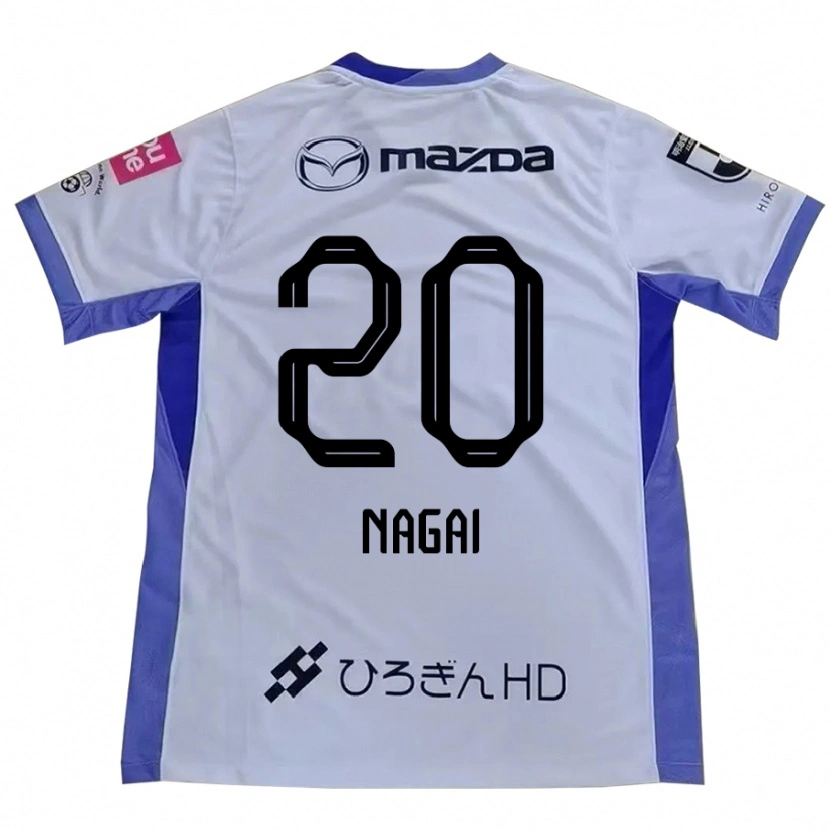 Danxen Men Ryo Nagai #20 White Orange Away Jersey 2025/26 T-Shirt