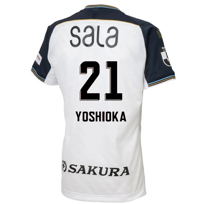 Danxen Men Kanta Yoshioka #21 White Black Away Jersey 2025/26 T-Shirt