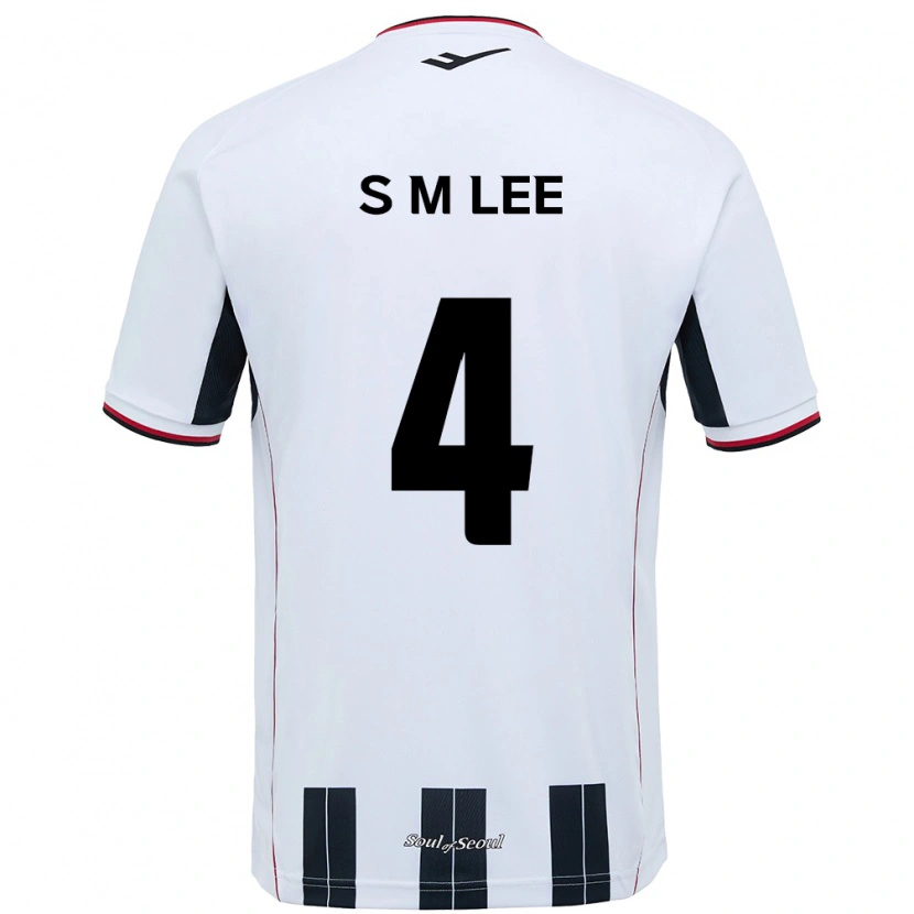 Danxen Men Sang-Min Lee #4 White Black Away Jersey 2025/26 T-Shirt